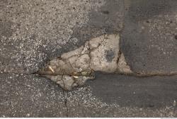 Photo Textures of Asphalt Damaged